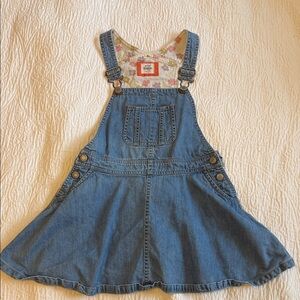 Mini Boden Blue Denim Overall Dress